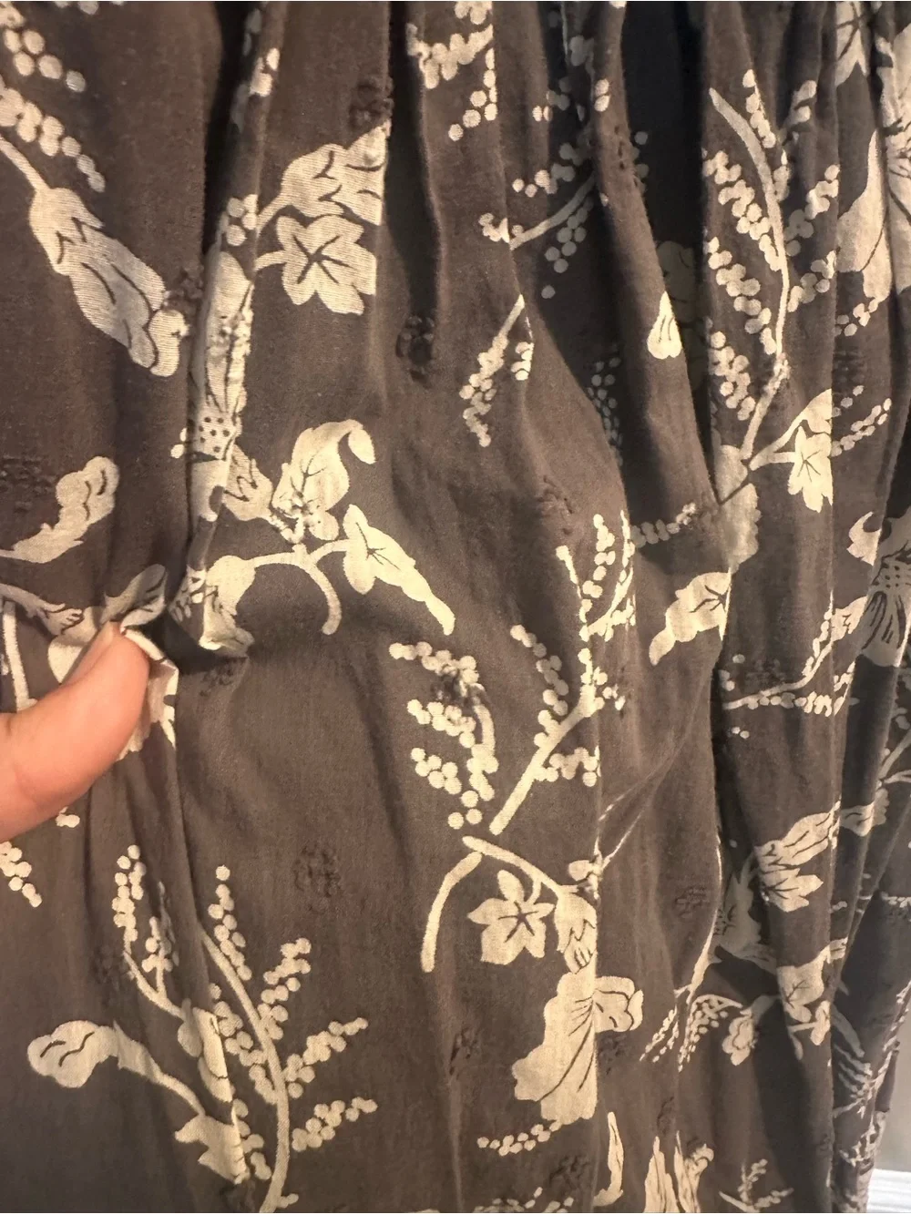 GAP Gray Floral Smocked Sundress Summer Dress Size 8